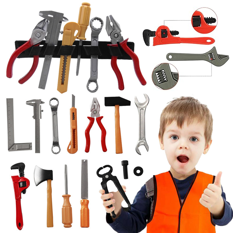 Workshop Tools Toy - Mainan perbaikan Mini anak-anak, mainan Puzzle
