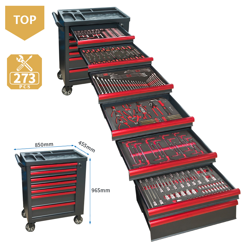 Tools Trolley For Workshop - Troli Perkakas 7 Laci Dengan Set