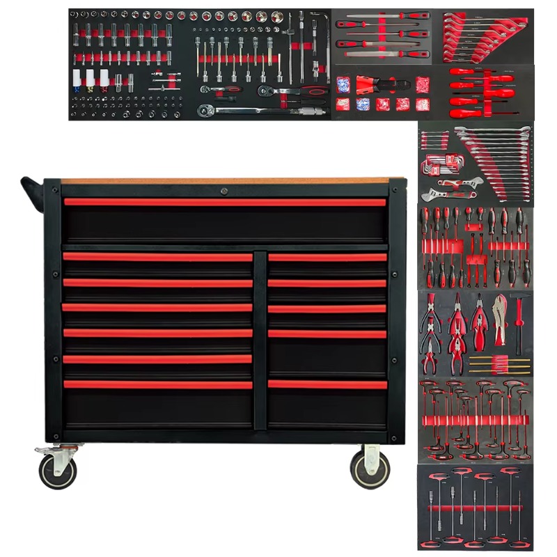 Tools Trolley For Workshop - 12 Laci 471pcs Perangkat Perkakas Bengkel