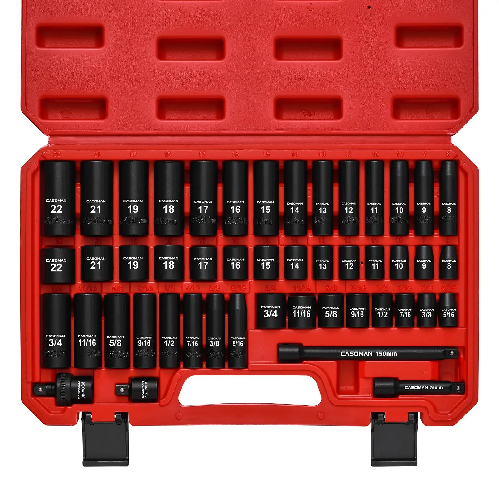 Tools & Workshop Equipment - 49Pcs Set Soket Impact 3/8 Inch