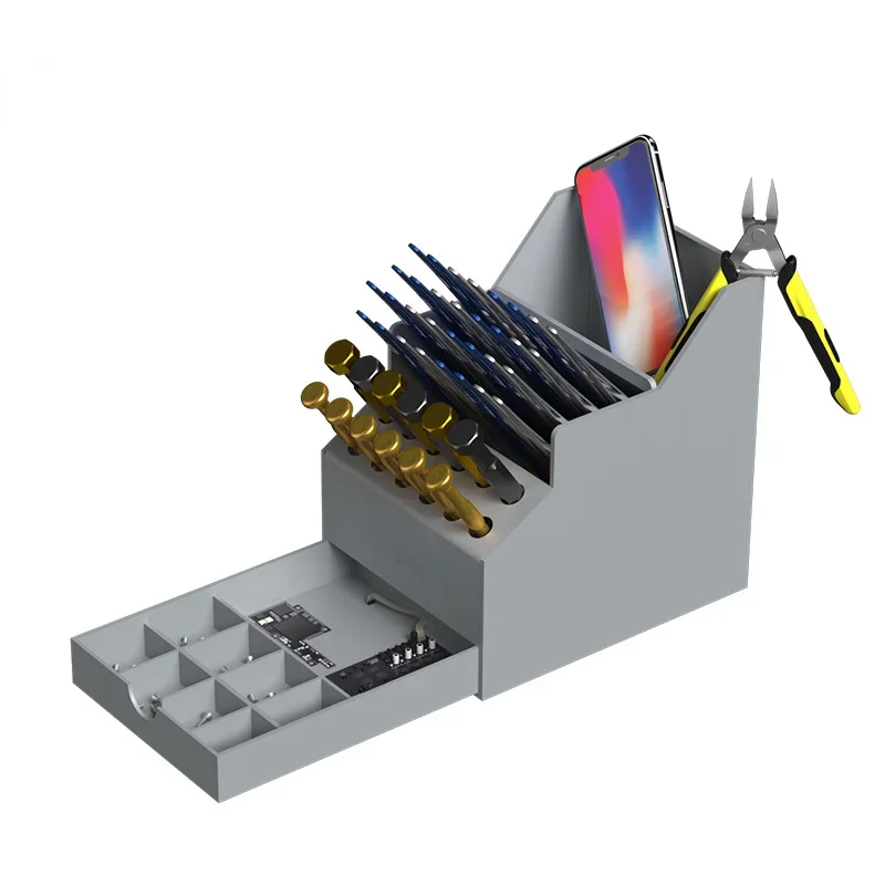 Screw Organizer Kit - Pinset obeng Desktop kapasitas besar, rak