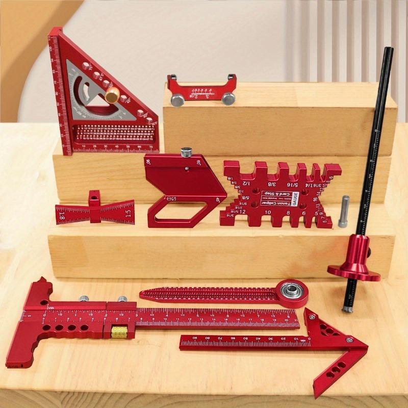Workshop Joinery Tools - Set Alat Pertukangan Kayu Multifungsi, Penggaris