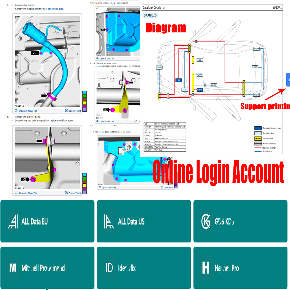 Workshop Tools Online - 2026 Alldata US EU Akun Login