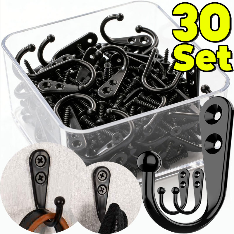 Kait Logam Hitam dengan Sekrup - Screw Organizer Kit ulasan dan harga