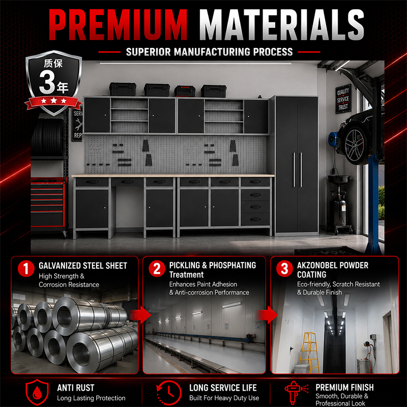 Set Kabinet Penyimpanan Baja I - Tools Trolley For Workshop ulasan dan harga