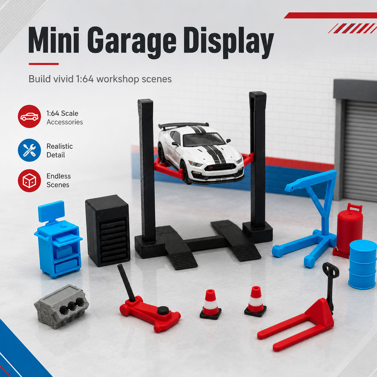 Set Aksesori Miniatur Bengkel  - Workshop Tools Toy ulasan dan harga