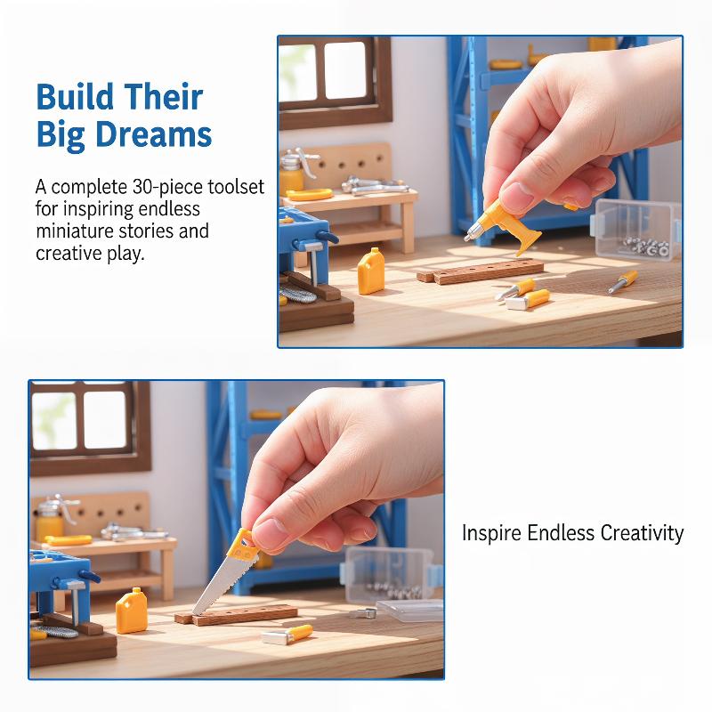 Set Peralatan Mini Bengkel Rum - Workshop Tools Toy ulasan dan harga